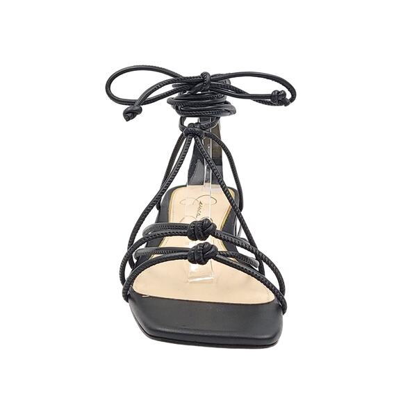 Jessica Simpson Women Chasca Ankle Wrap Flat Gladiator Sandals US 6M Black - Picture 4 of 6